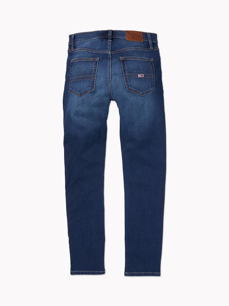 Férfi Tommy Hilfiger Slim fit dark wash Farmer Nadrág Kék | HU 1160VRW